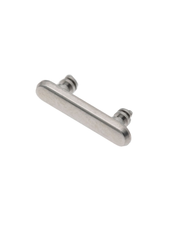 Hard Buttons (Power / Volume / Switch) Compatible For iPhone 11 Pro / 11 Pro Max (Silver)