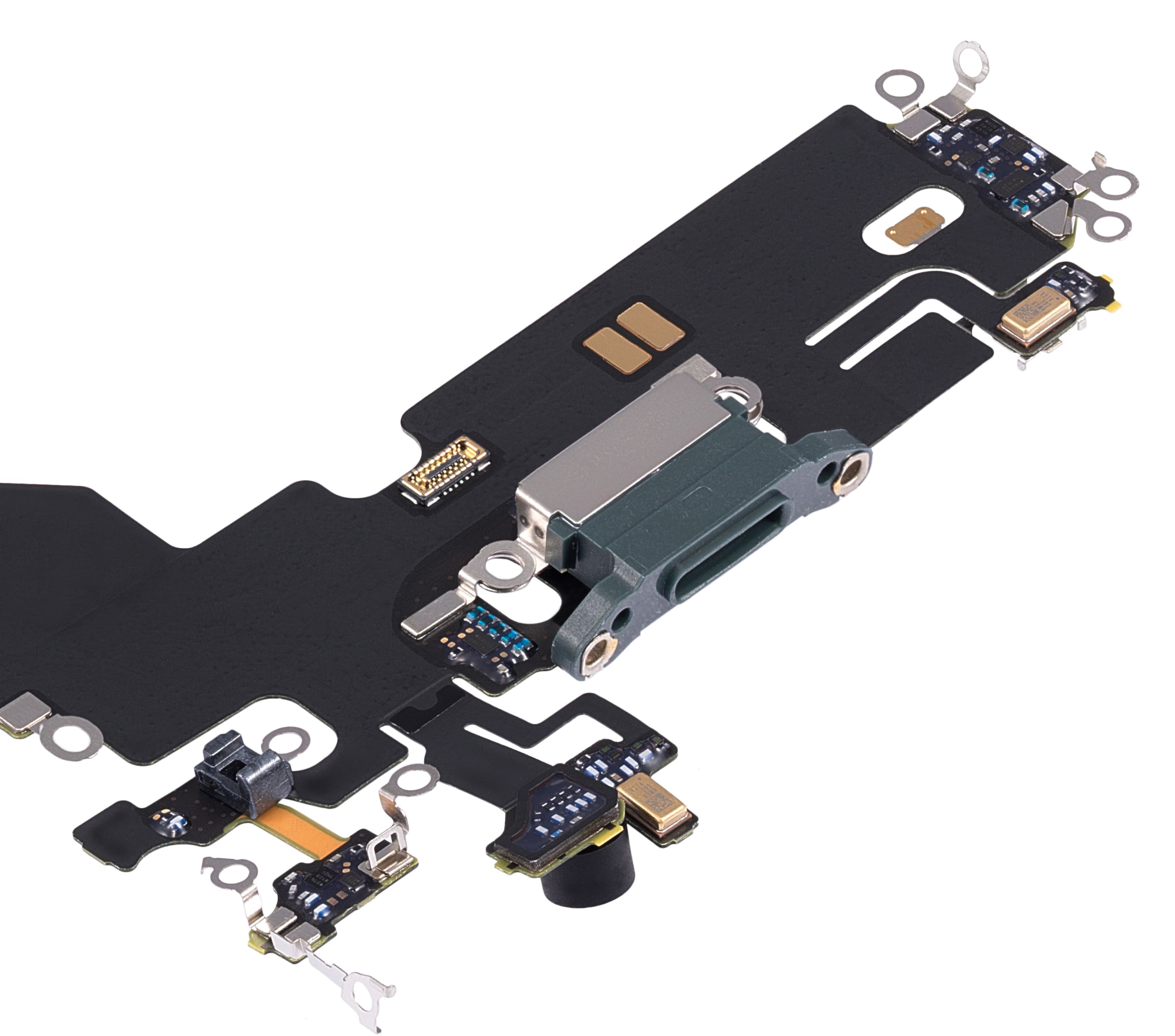 Charging Port Flex Cable Compatible For iPhone 13 Pro (Used OEM Pull) (Alpine Green)
