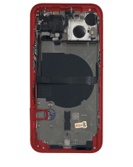 Back Housing W/ Small Components Pre-Installed Compatible For iPhone 13 (International Version) (Used OEM Pull: Grade A) (Red)