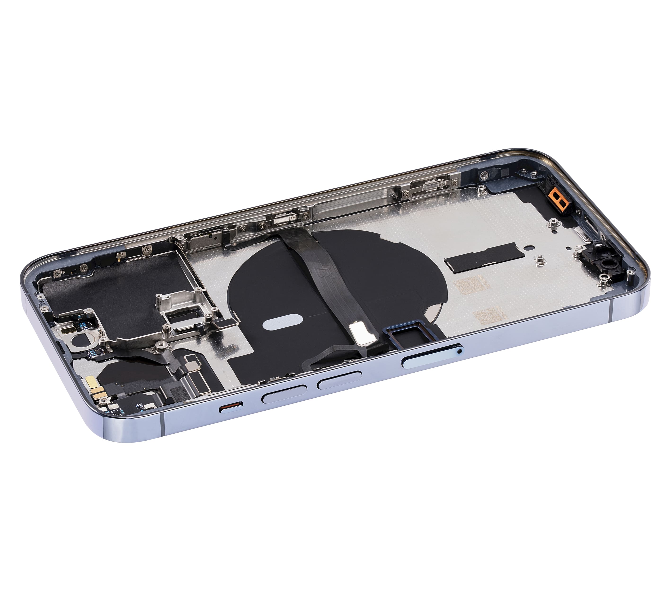 Back Housing W/ Small Components Pre-Installed Compatible For iPhone 13 Pro (No Logo) (Aftermarket Plus) (International Version) (Sierra Blue)