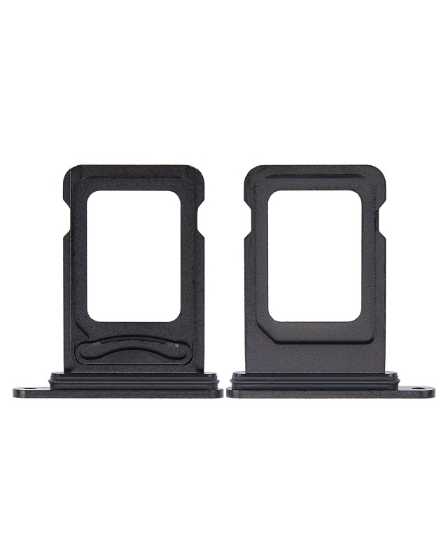 Dual Sim Card Tray Compatible For iPhone 14 Pro / 14 Pro Max (Space Black)