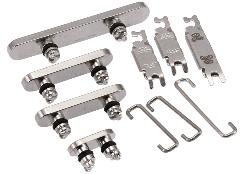 Hard Buttons (Power / Volume / Switch) Compatible For iPhone 15 Pro / 15 Pro Max (Natural Titanium)