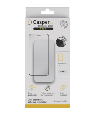 Casper Pro Edge Tempered Glass Compatible For iPhone 15 (Retail Pack) (Clear)