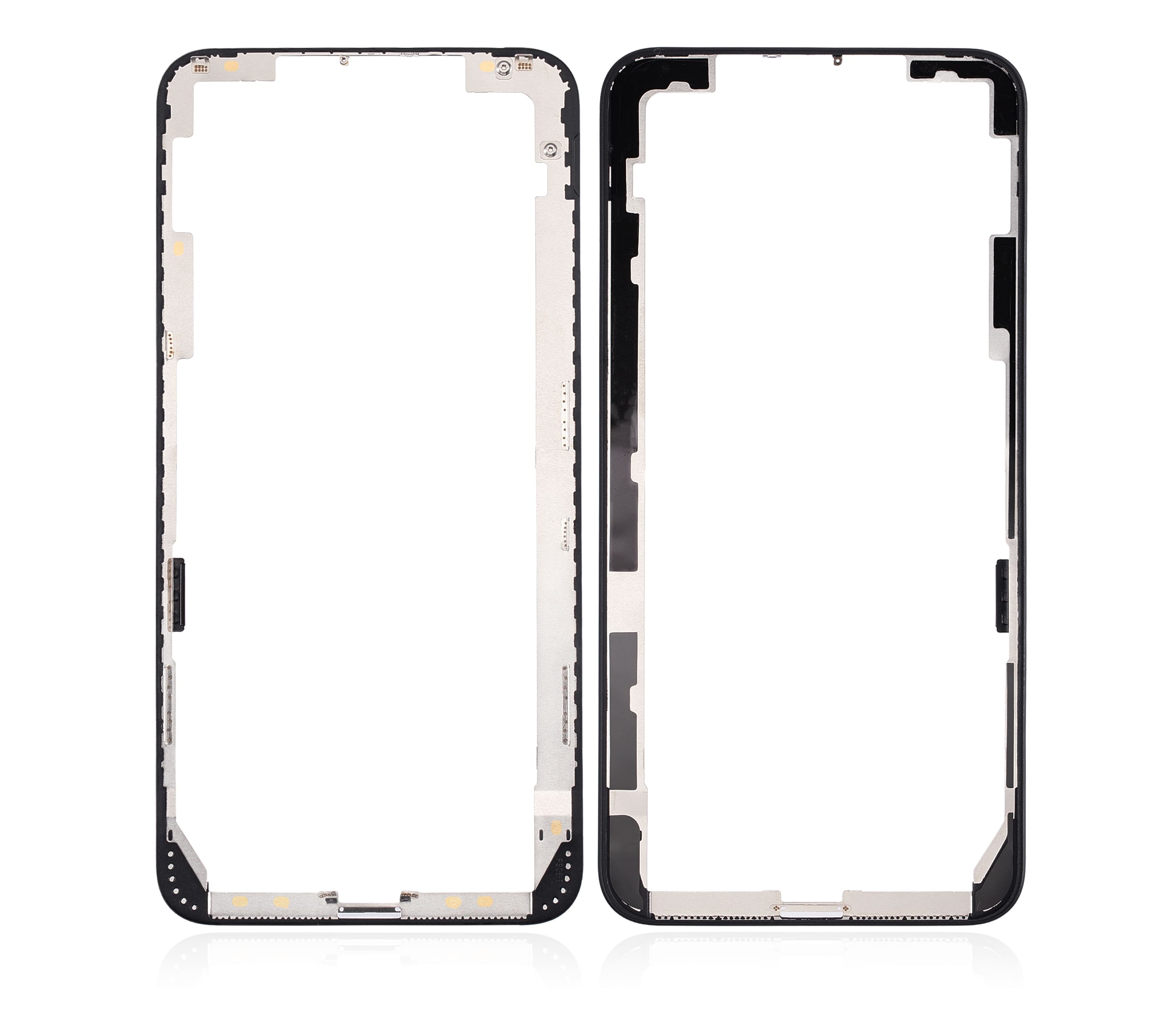 3 in 1 (Front Glass + Frame + OCA Pre-Installed) Compatible For iPhone 8 Plus (Black) (2 Pack) (OCA Master)