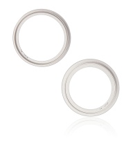Back Camera Bezel Ring Only Compatible For iPhone 14 / 14 Plus (Starlight) (2 Piece Set)