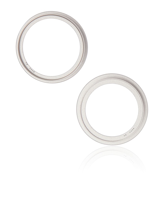 Back Camera Bezel Ring Only Compatible For iPhone 14 / 14 Plus (Starlight) (2 Piece Set)