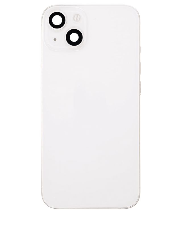 Back Housing W/ Small Components Pre-Installed Compatible For iPhone 13 (US Version) (Used OEM Pull: Grade B) (Starlight)