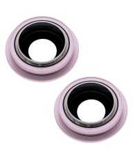 Back Camera Lens With Bracket & Bezel Compatible For iPhone 13 / 13 Mini (Pink) (Real Sapphire / Premium)