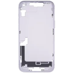 Mid-Frame Housing With Power And Volume Button Compatible For iPhone 14 Plus (US Version) (Used OEM Pull: Grade C) (Purple)