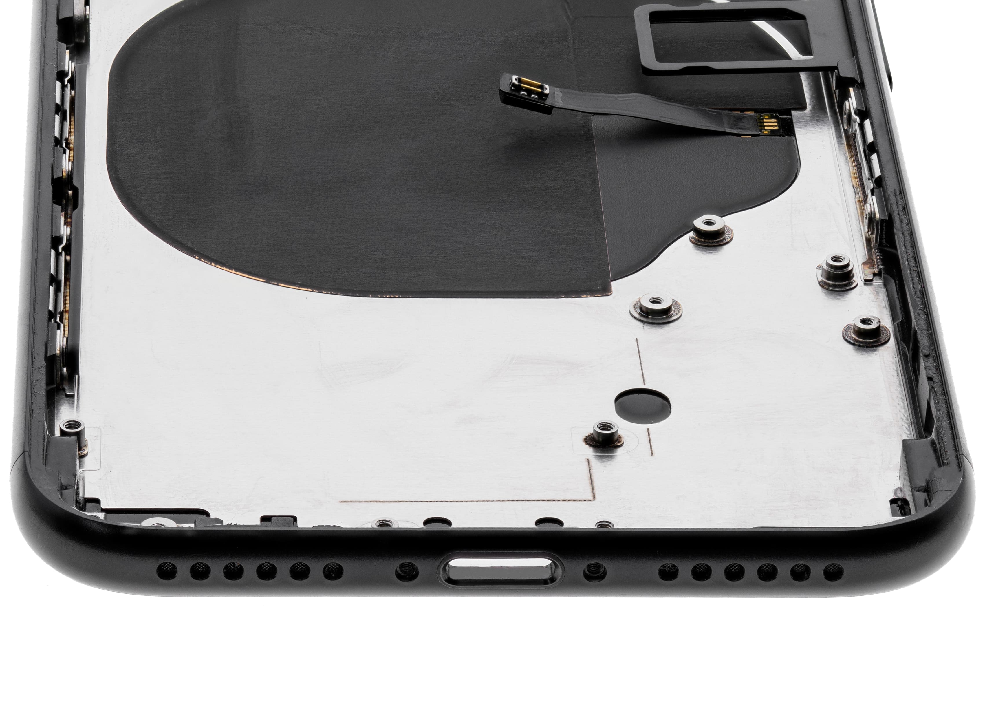 Back Housing W/ Small Components Pre-Installed Compatible For iPhone SE (2020) (Used OEM Pull: Grade C) (Black)