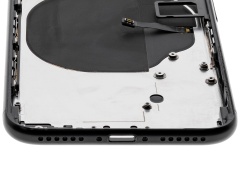 Back Housing W/ Small Components Pre-Installed Compatible For iPhone SE (2020) (Used OEM Pull: Grade C) (Black)