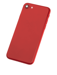 Back Housing W/ Small Components Pre-Installed Compatible For iPhone 8 (Used OEM Pull: Grade B) (Red)
