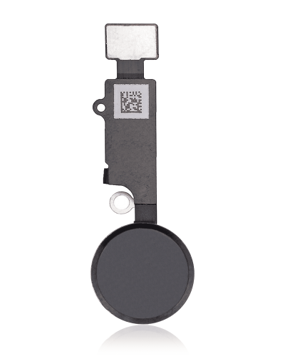 Home Button With Flex Compatible For iPhone 7 / 7 Plus / 8 / 8 Plus / SE (2020) / SE (2022) (Jet / Matte Black) (Warning: Compatible For Cosmetic Use Only)