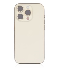 Back Housing W/ Small Pre-Installed Compatible For iPhone 14 Pro (U.S Version) (Used OEM Pull: Grade A) (Gold)