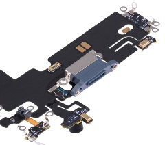 Charging Port Flex Cable Compatible For iPhone 13 Pro (Used OEM Pull) (Sierra Blue)