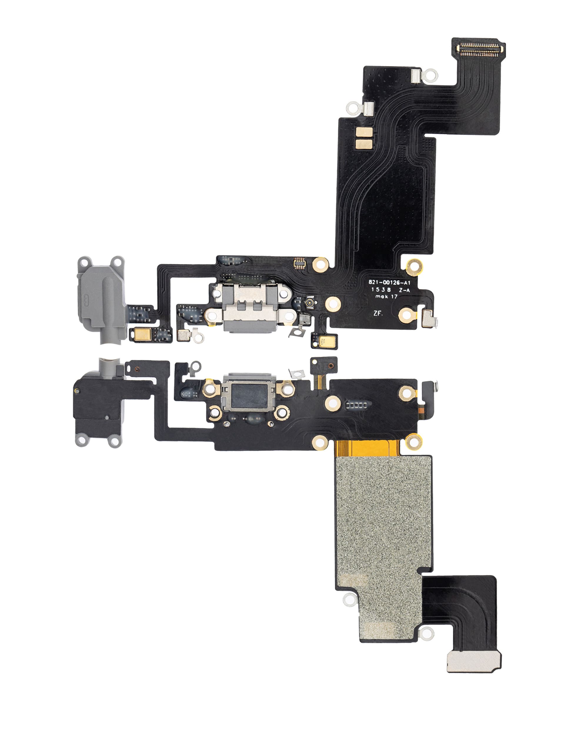 Charging Port Flex Cable Compatible For iPhone 6S Plus (Premium) (Space Gray)