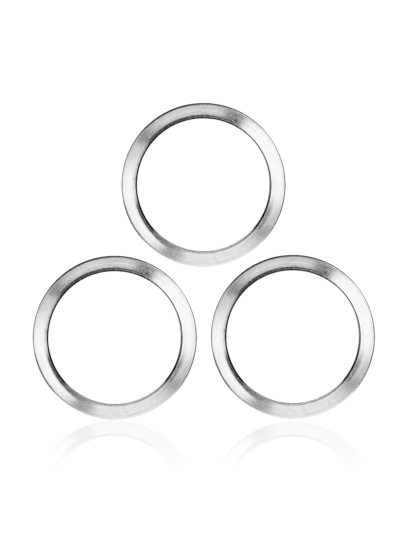 Back Camera Bezel Ring Only Compatible For iPhone 11 Pro / 11 Pro Max (White) (3 Piece Set) (10 Pack)