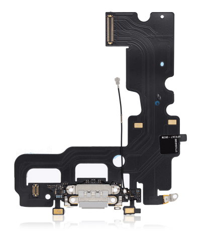 Charging Port Flex Cable Compatible For iPhone 7 (Aftermarket) (Silver)
