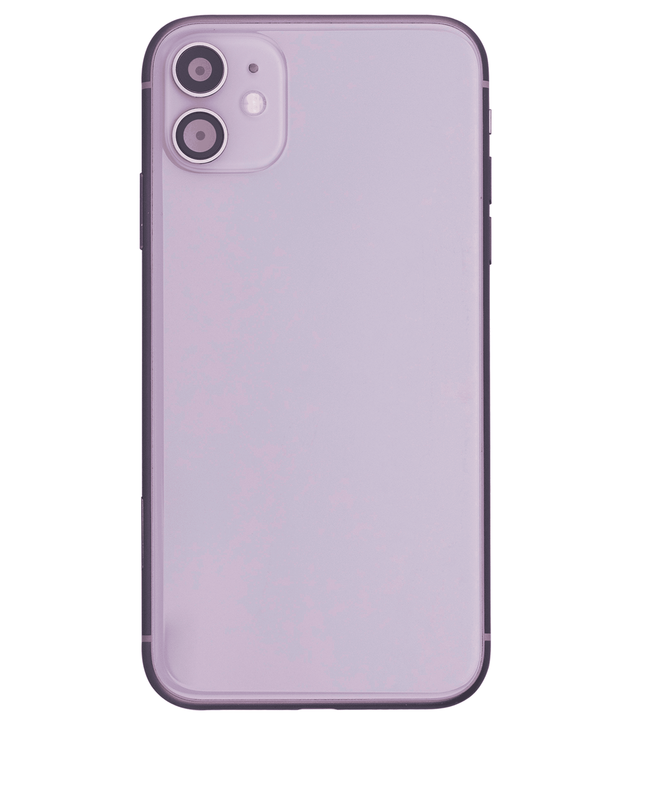 Back Housing W/ Small Components Pre-Installed Compatible For iPhone 11 (Used OEM Pull: Grade C) (Purple)
