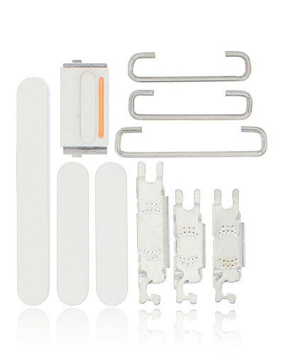 Hard Buttons (Power / Volume / Switch) Compatible For iPhone 12 (White)