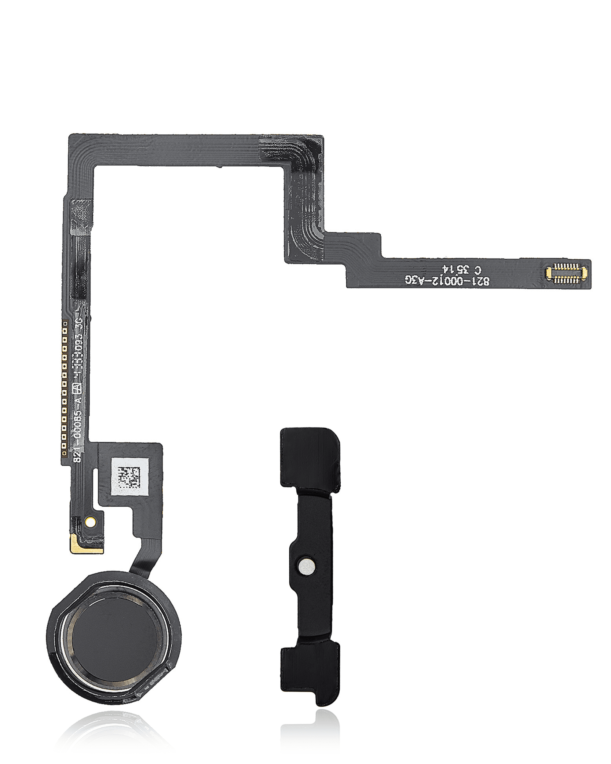 Home Button With Flex Compatible For iPad Mini 3 (Black)