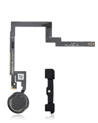 Home Button With Flex Compatible For iPad Mini 3 (Black)