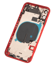 Back Housing W/ Small Components Pre-Installed Compatible For iPhone 11 (Used OEM Pull: Grade C) (Red)