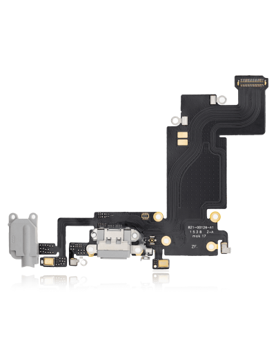 Charging Port Flex Cable Compatible For iPhone 6S Plus (Aftermarket) (Silver)
