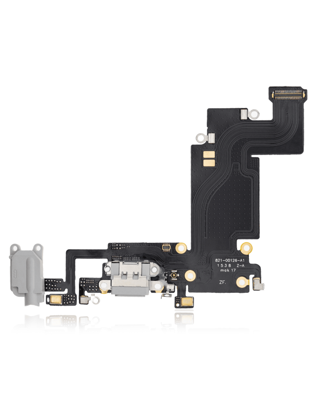 Charging Port Flex Cable Compatible For iPhone 6S Plus (Aftermarket) (Silver)