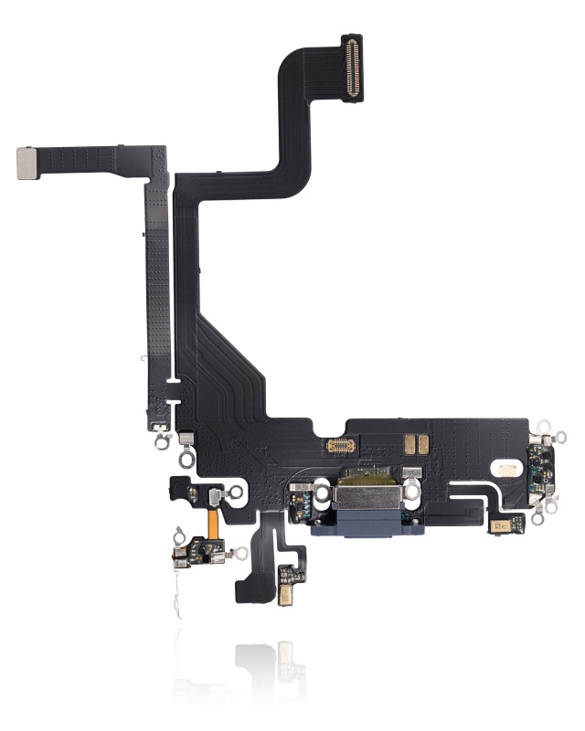 Charging Port Flex Cable Compatible For iPhone 13 Pro (Aftermarket Plus) (Sierra Blue)