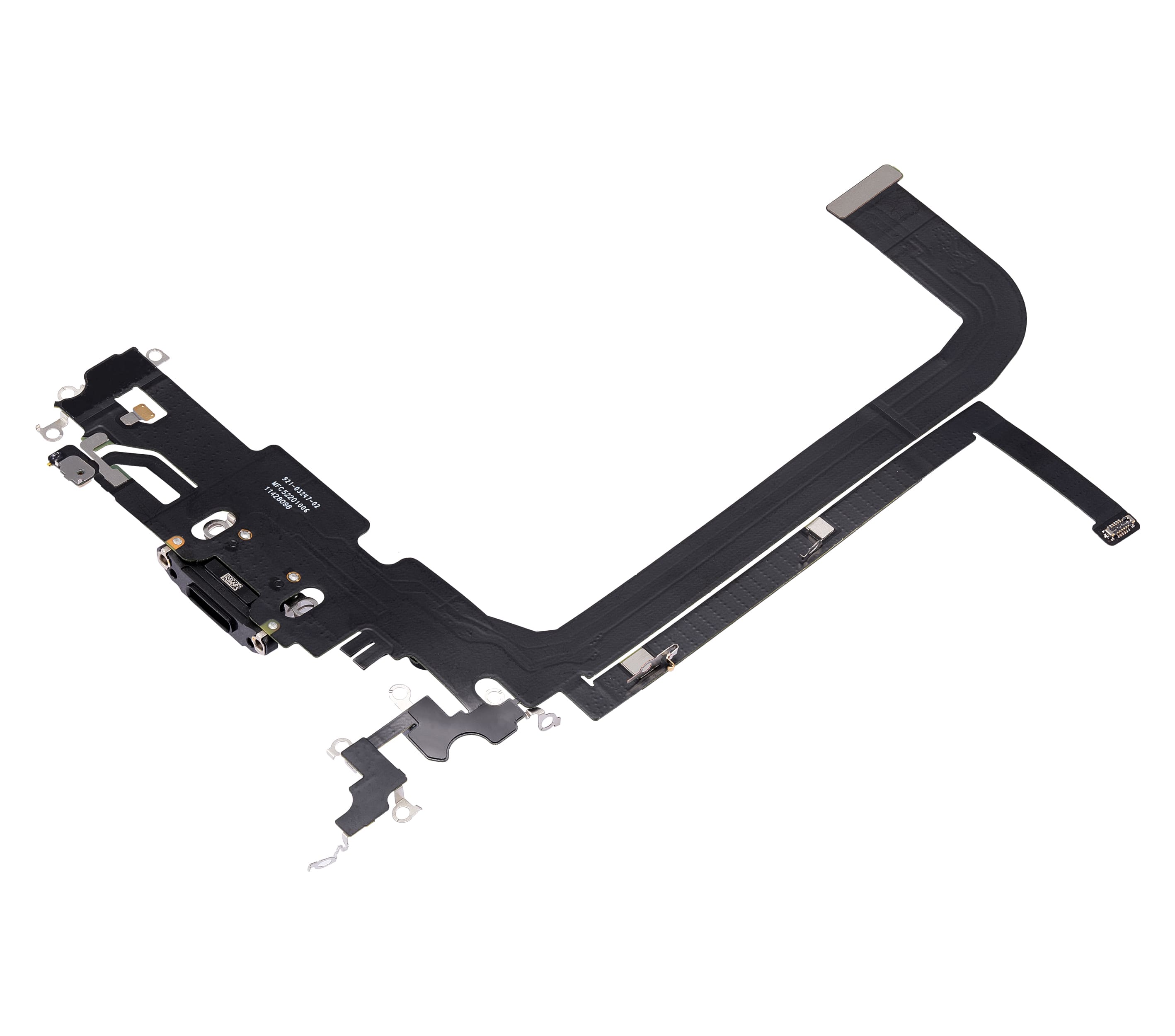 Charging Port Flex Cable Compatible For iPhone 13 Pro Max (Used OEM Pull) (Graphite)