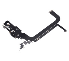 Charging Port Flex Cable Compatible For iPhone 13 Pro Max (Used OEM Pull) (Graphite)
