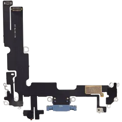 Charging Port Flex Cable Compatible For iPhone 14 Plus (Aftermarket Plus) (Blue)