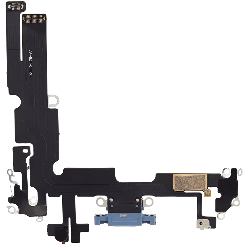 Charging Port Flex Cable Compatible For iPhone 14 Plus (Aftermarket Plus) (Blue)