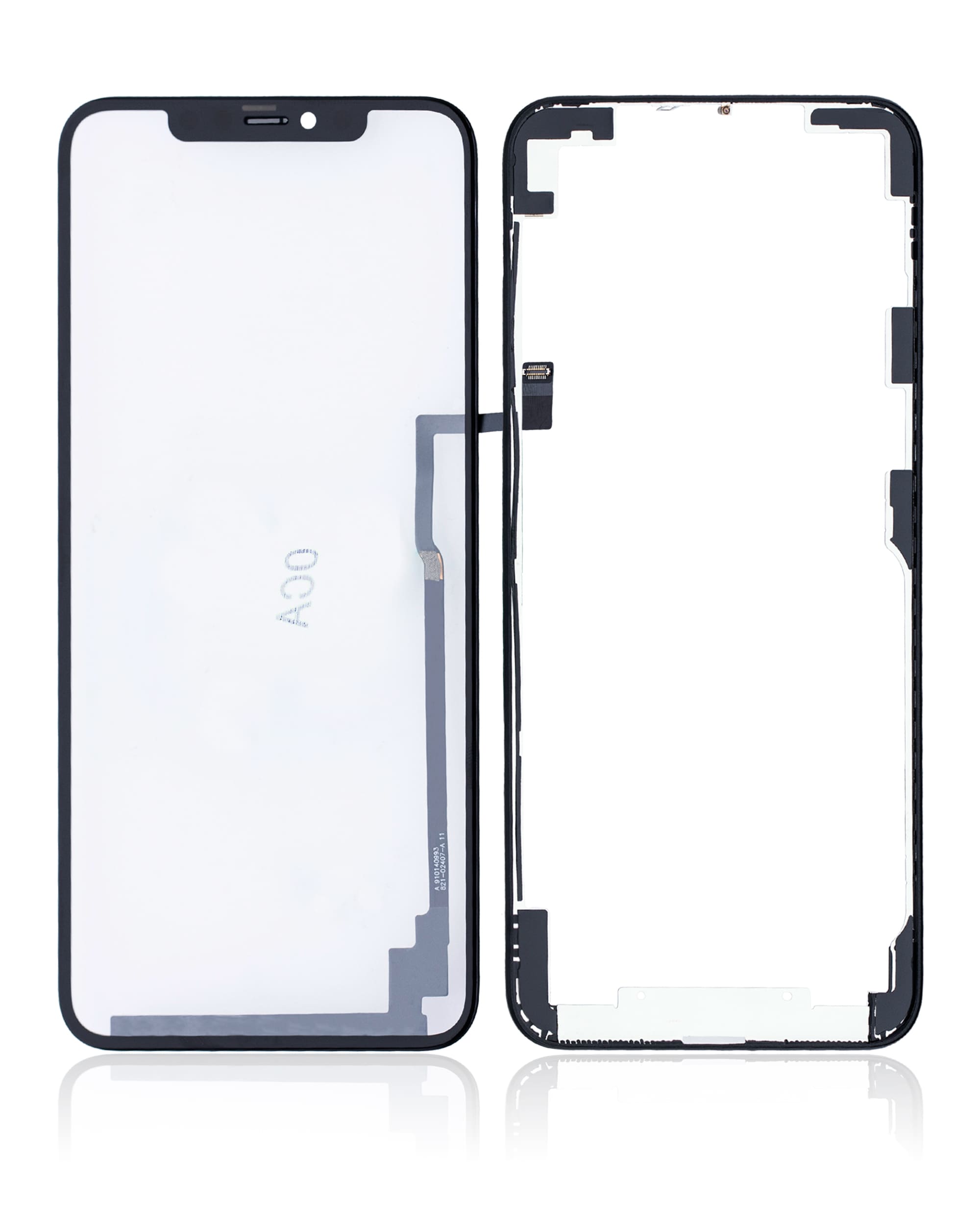 4 in 1 With Frame Included (Front Glass + OCA + Long Touch + OCA Pre-Installed) Compatible For iPhone 11 Pro Max (OCA Master)