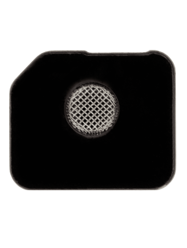 Flash Light / Power Flex Bracket With Microphone Mesh Compatible For iPhone 11 Pro (Silver) (10 Pack)