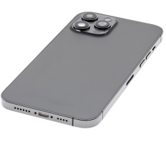 Back Housing W/ Small Components Pre-Installed Compatible For iPhone 12 Pro Max (US Version) (Used OEM Pull: Grade C) (Graphite)