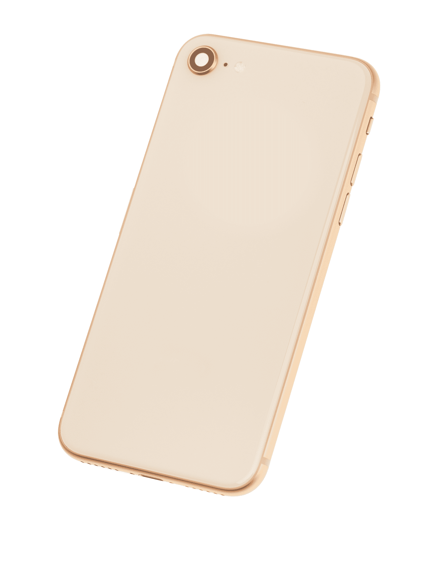 Back Housing W/ Small Components Pre-Installed Compatible For iPhone 8 (Used OEM Pull: Grade C) (Gold)
