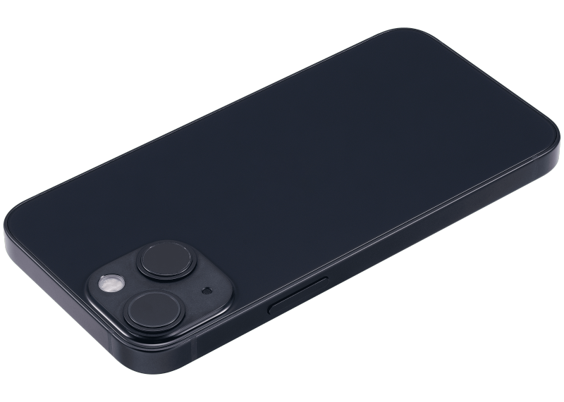 Back Housing W/ Small Components Pre-Installed Compatible For iPhone 13 Mini (International Version) (Used OEM Pull: Grade C) (Midnight)
