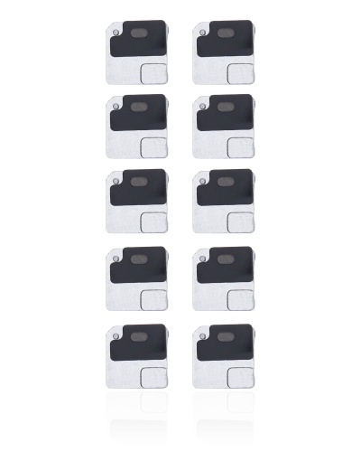 Flash Light / Power Flex Bracket With Microphone Mesh Compatible For iPhone 12 (Black) (10 Pack)