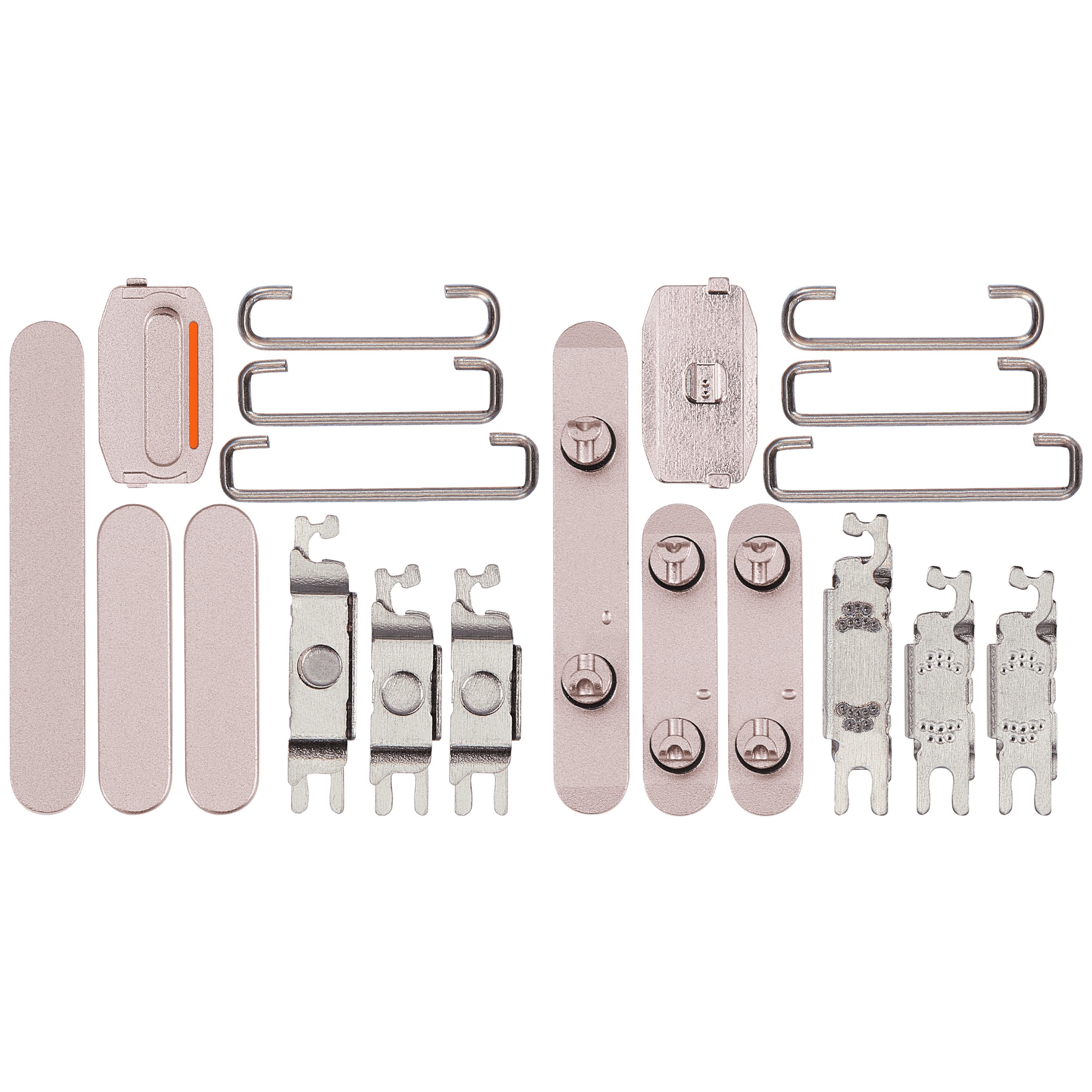 Hard Buttons (Power / Volume / Switch) Compatible For iPhone 15 / 15 Plus (Pink)