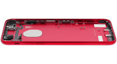 Back Housing W/ Small Components Pre-Installed Compatible For iPhone 7 (Used OEM Pull: Grade A) (Red)