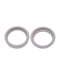 Back Camera Bezel Ring Only Compatible For iPhone 13 / 13 Mini (Starlight) (2 Piece Set)