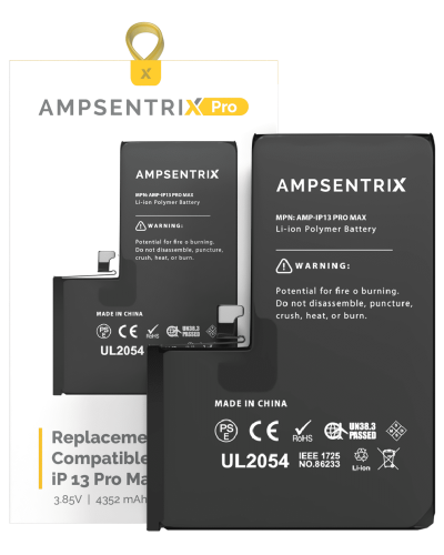 Replacement Battery Compatible For iPhone 13 Pro Max (AmpSentrix Pro)