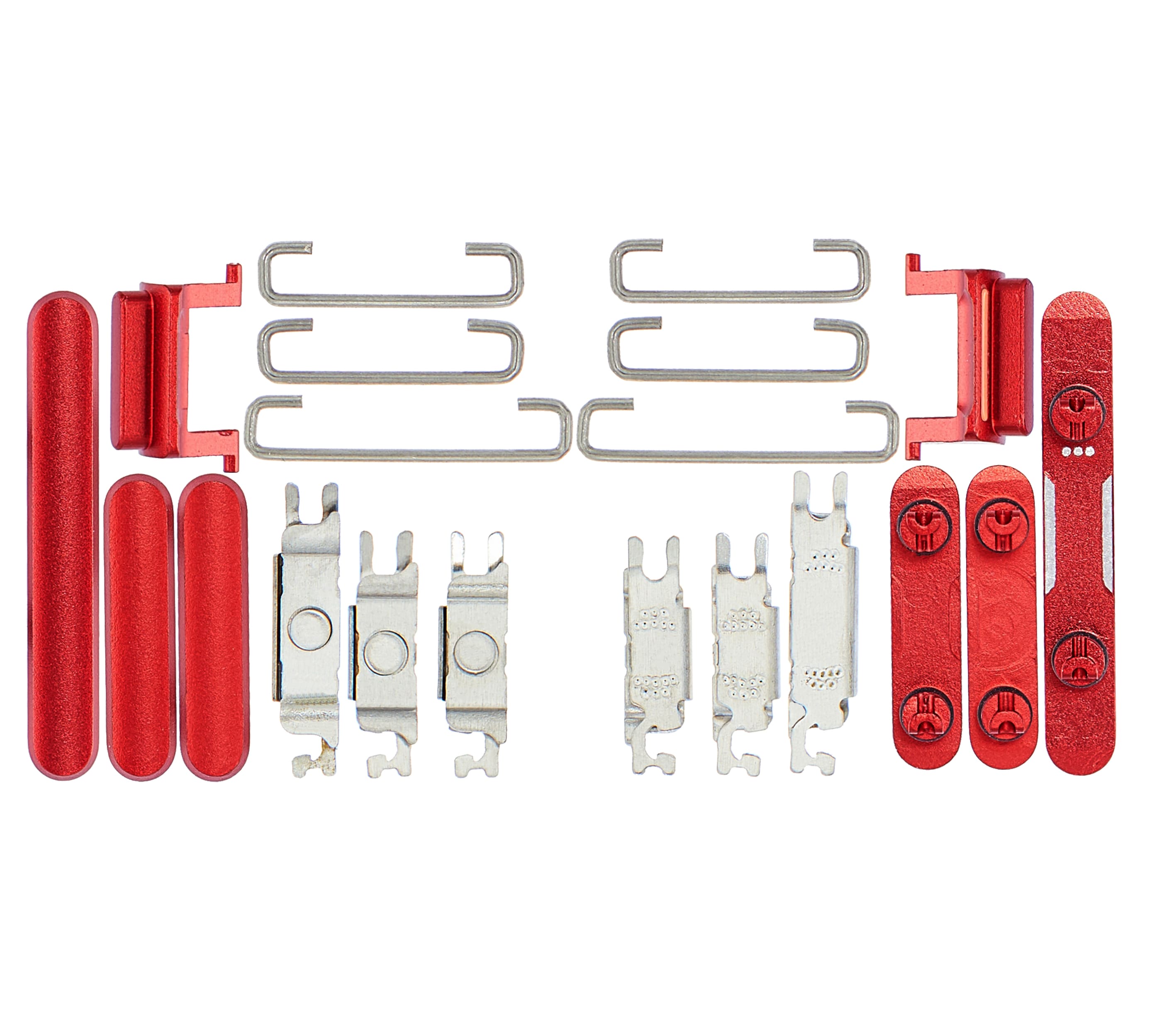 Hard Buttons (Power / Volume / Switch) Compatible For iPhone 11 (Red)