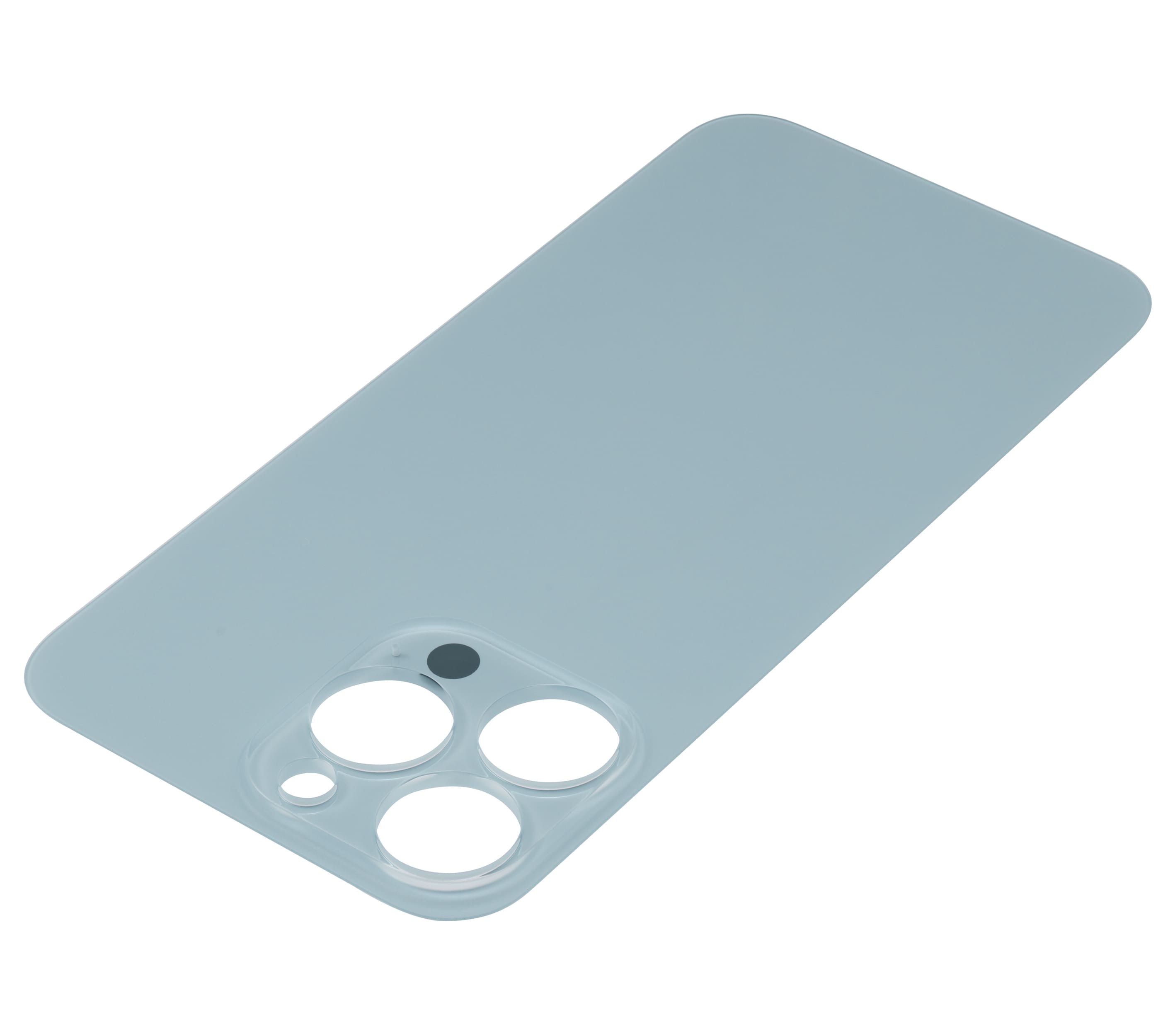 Back Glass With 3M Adhesive Compatible For iPhone 13 Pro (No Logo / Large Camera Hole) (Sierra Blue)
