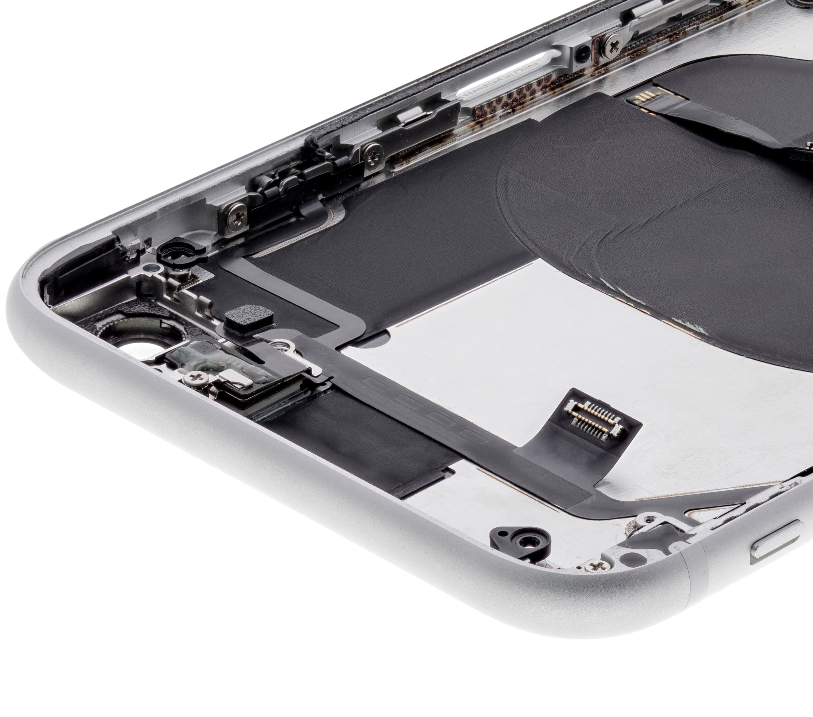 Back Housing W/ Small Components Pre-Installed Compatible For iPhone SE (2020) (Used OEM Pull: Grade C) (White)