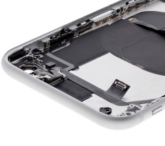 Back Housing W/ Small Components Pre-Installed Compatible For iPhone SE (2020) (Used OEM Pull: Grade C) (White)