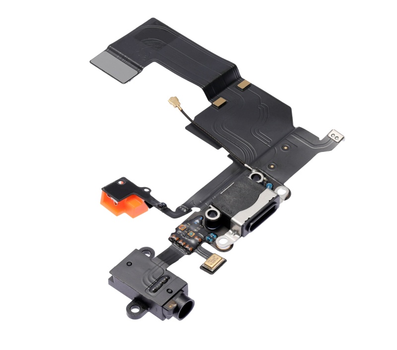 Charging Port Flex Cable Compatible For iPhone 5C (Black)