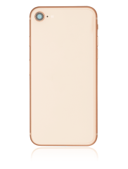 Back Housing W/ Small Components Pre-Installed Compatible For iPhone 8 (Used OEM Pull: Grade C) (Gold)